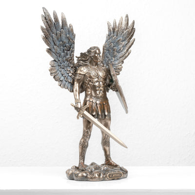 Saint Michel Archange – Défenseur du Ciel (Statue en bronze à froid, Petit modèle)