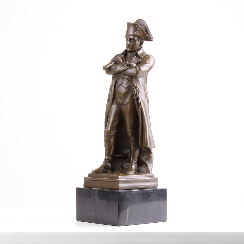 Statue de Napoléon en Général Militaire (Sculpture en Bronze Coulé à Chaud)