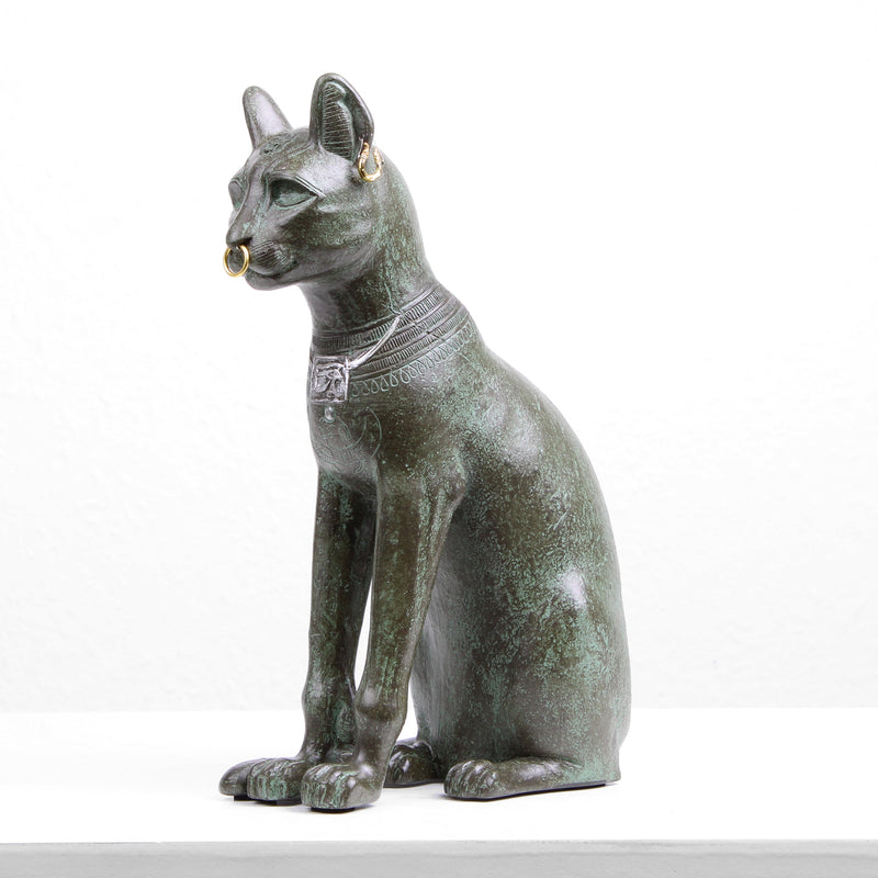 Statue du Chat Gayer-Anderson (Sculpture en bronze coulé à froid)