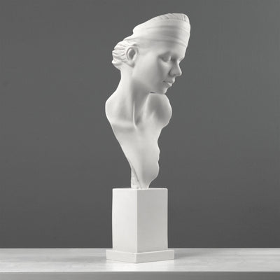 Sculpture buste Serenity – Représentation moderne d’une jeune femme