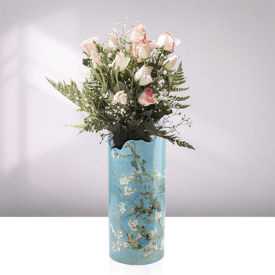 Vase en Céramique "L'Amandier en Fleurs de Van Gogh"