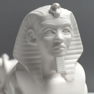 Sculpture du Sphinx Égyptien – Statue de Gizeh (Blanche)
