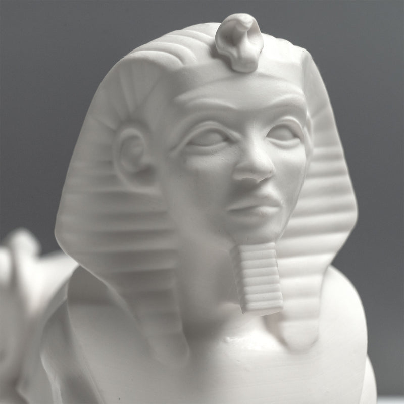 Sculpture du Sphinx Égyptien – Statue de Gizeh (Blanche)