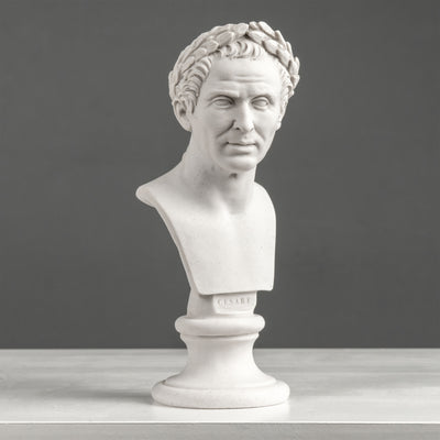 Buste Jules César – Avec couronne de laurier de victoire