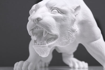 Statue Tigre - sculpture en marbre