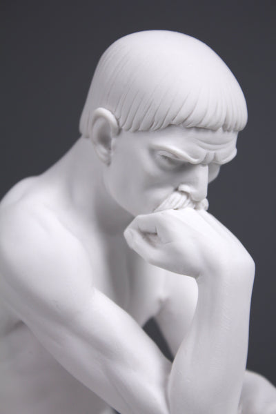 Statue Le Penseur (Rodin) - sculpture en marbre