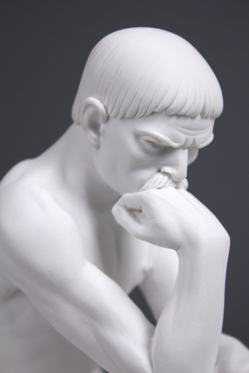 Statue Le Penseur (Rodin) - sculpture en marbre