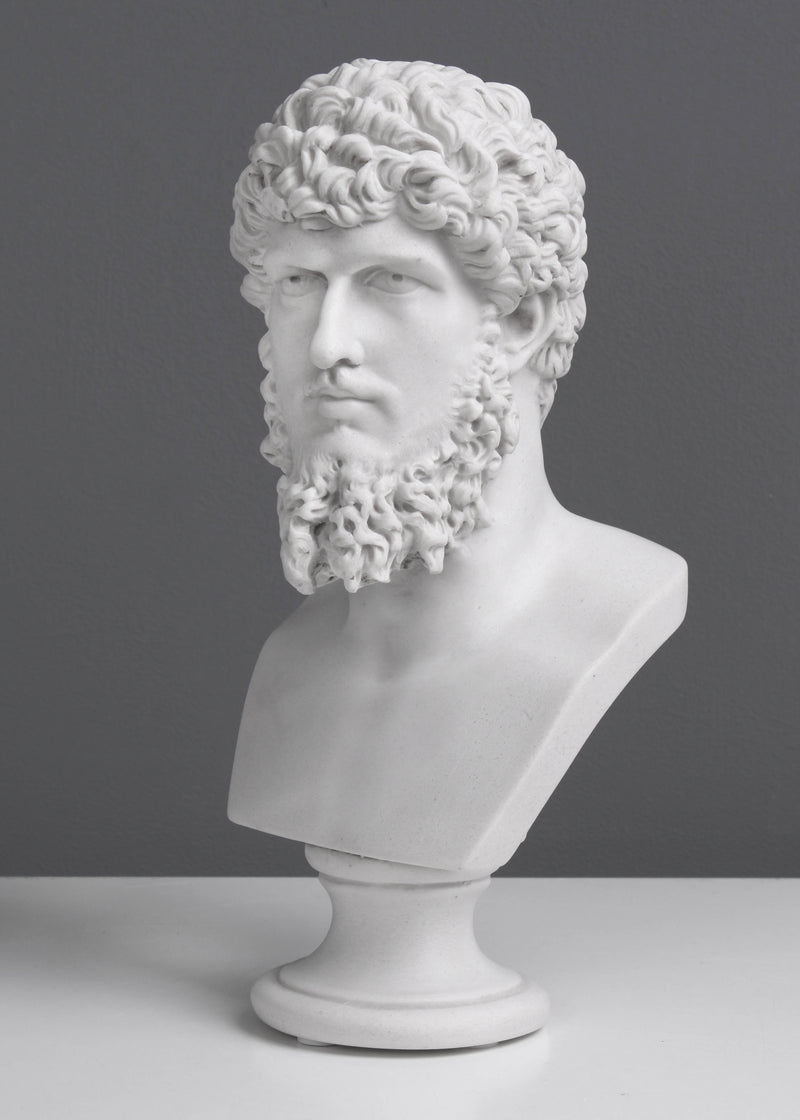 Buste de Lucius Verus - Empereur romain (petite taille) - sculpture en marbre