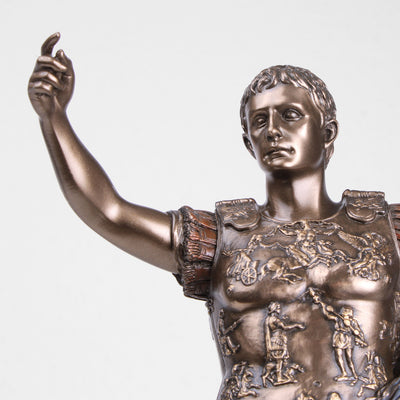 Statue Auguste de Prima Porta (Sculpture en bronze coulé à froid)
