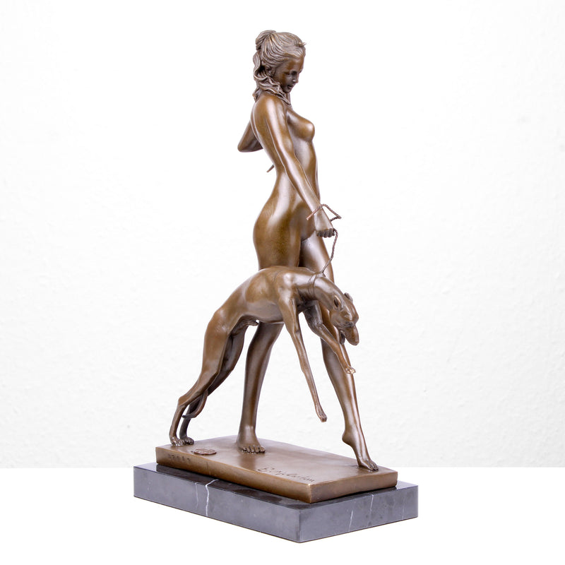 Statue de Diane en Bronze (Sculpture en Bronze Coulé à Chaud)