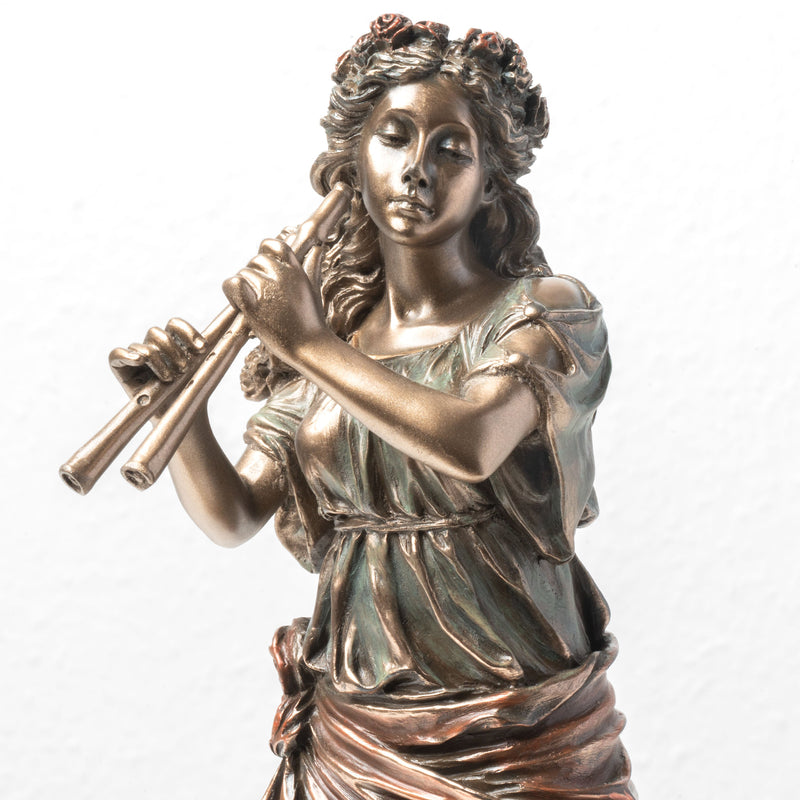 Euterpe – Muse de la Musique (Sculpture en bronze à froid)