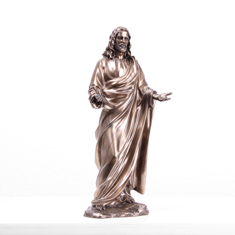 Statue de Jésus-Christ en prédicateur (Sculpture en bronze moulé à froid)