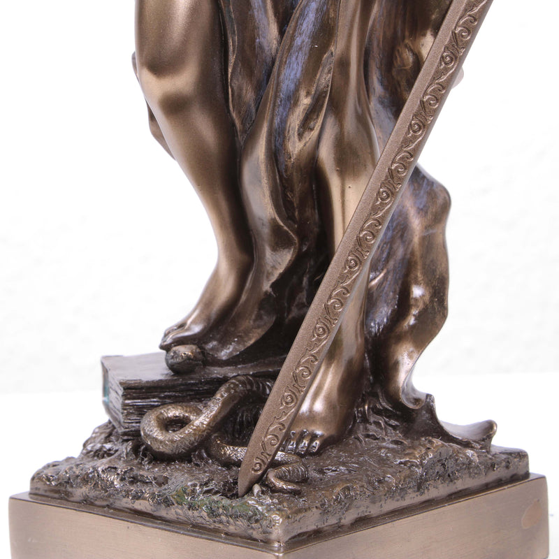 Statue Justice, Justitia (Sculpture en bronze coulé à froid)