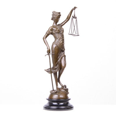 Statue de la Justice en Bronze (Sculpture en Bronze Coulé à Chaud)