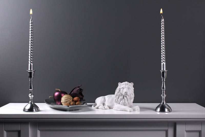 Statue de lion couché - sculpture en marbre