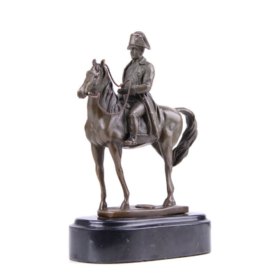 Statue de Napoléon à Cheval (Sculpture en Bronze Coulé à Chaud)