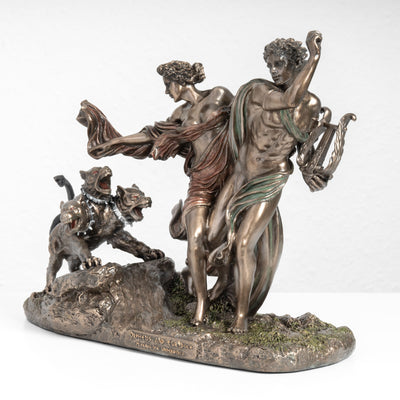 Statue d’Orphée et Eurydice – Fuyant les Enfers (Sculpture en Bronze à Froid)