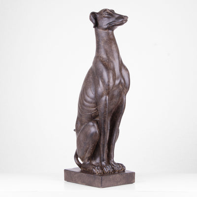 Statue de Chien Assis (Sculpture en Résine)