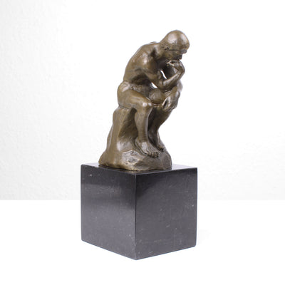 Statuette Le Penseur de Rodin (Sculpture en Bronze Coulé à Chaud)