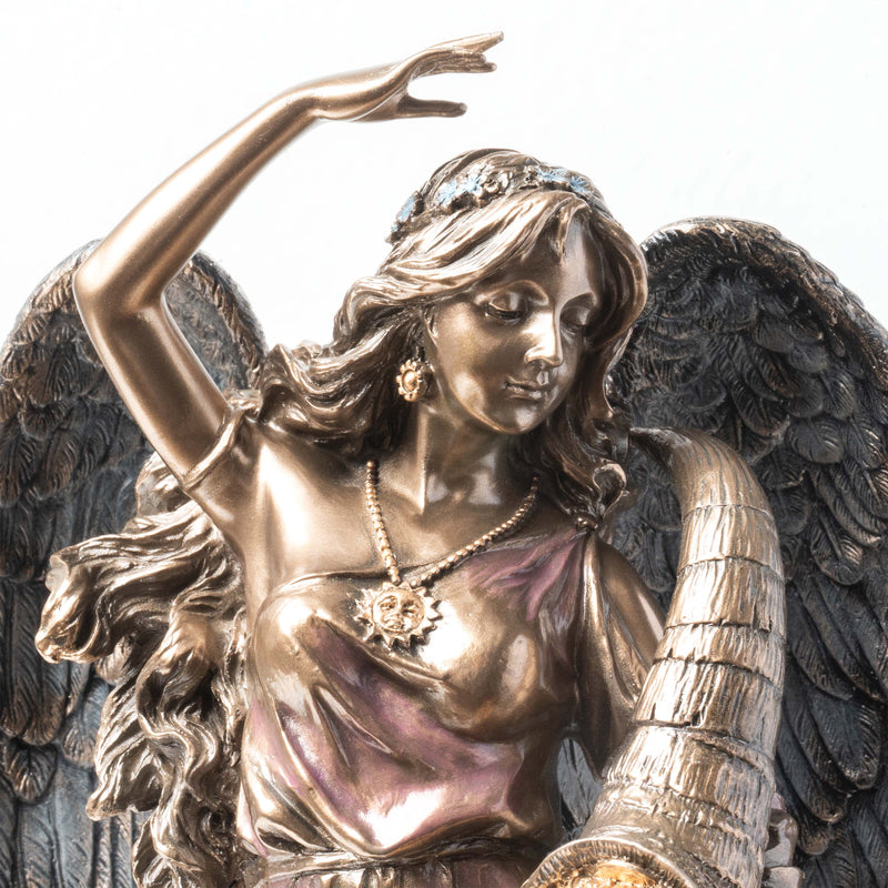 Fortuna Ailée avec Corne d’Abondance – Statue de la Déesse de la Fortune (Bronze à froid)
