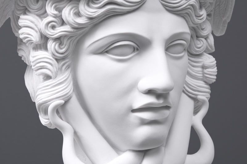 Statue Tête de Méduse - sculpture en marbre
