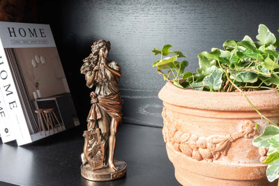 Euterpe – Muse de la Musique (Sculpture en bronze à froid)
