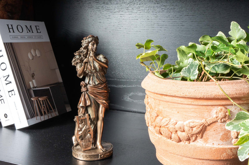 Euterpe – Muse de la Musique (Sculpture en bronze à froid)
