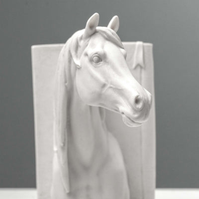 Serre-livres tête de cheval – Paire de bustes équestres