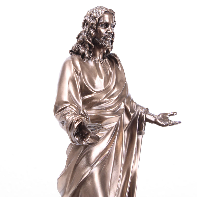 Statue de Jésus-Christ en prédicateur (Sculpture en bronze moulé à froid)