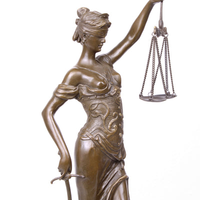 Statue de la Justice en Bronze (Sculpture en Bronze Coulé à Chaud)