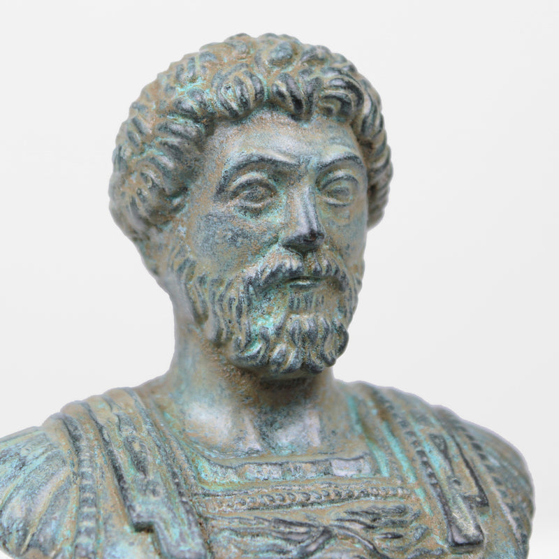 Buste de Marc Aurèle (Bronze vert)