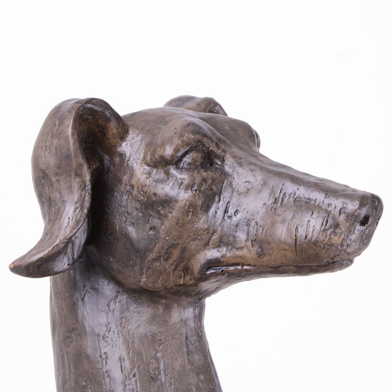 Statue de Chien Assis (Sculpture en Résine)