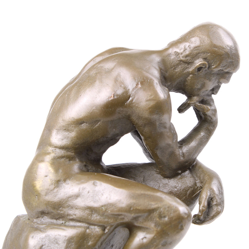 Statuette Le Penseur de Rodin (Sculpture en Bronze Coulé à Chaud)