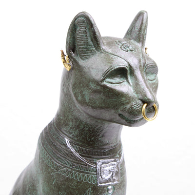 Statue du Chat Gayer-Anderson (Sculpture en bronze coulé à froid)