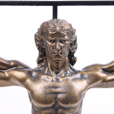 Statuette de l' Homme Vitruvien (Sculpture du Corps de Léonard de Vinci)