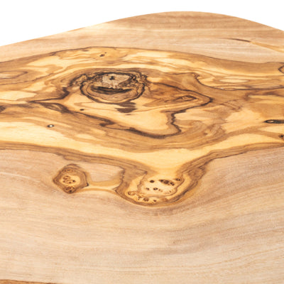 Set de Planches à Découper avec Rainure – Forme Irrégulière – Bois d’Olivier Fait Main (2 Pièces)