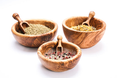 Set de Bols en Bois d’Olivier Fait Main (6 Pièces)