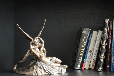 Statue Psyche ranimee par le baiser de l'Amour (Par Antonio Canova - Sculpture en bronze coulé à froid)