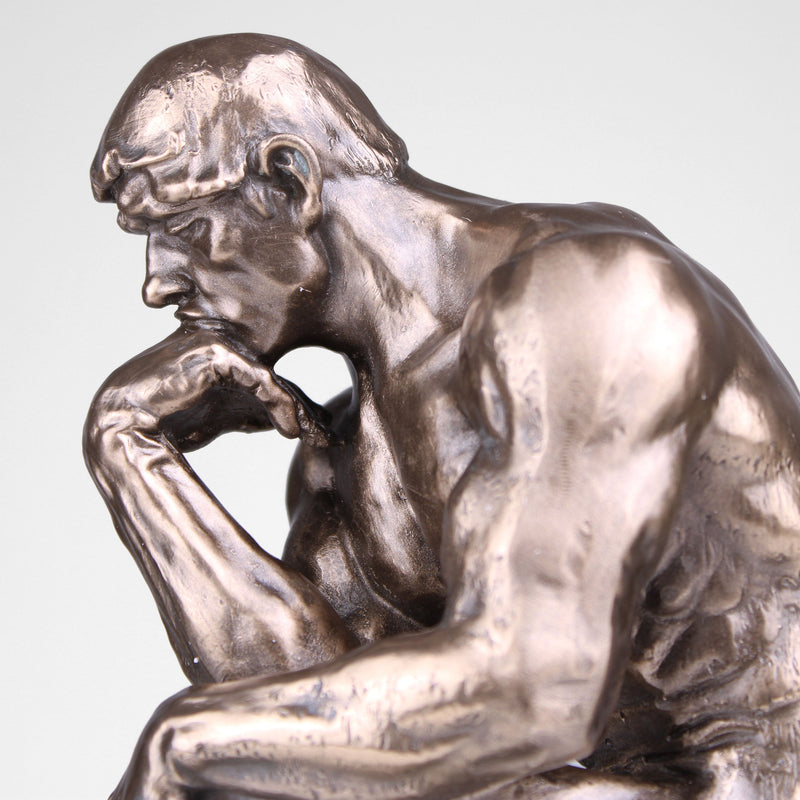 Statue Le Penseur de Rodin (Bronze coulé à froid)