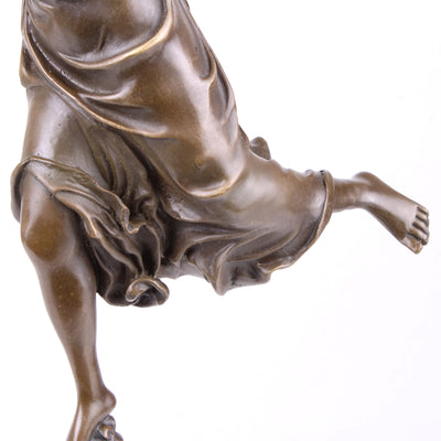 Statue de la Déesse Ailée de la Victoire en Bronze (Sculpture en Bronze Coulé à Chaud)