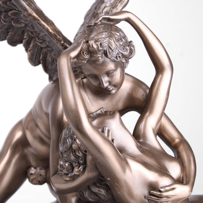 Statue Psyche ranimee par le baiser de l'Amour (Par Antonio Canova - Sculpture en bronze coulé à froid)