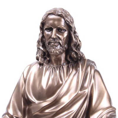 Statue de Jésus-Christ en prédicateur (Sculpture en bronze moulé à froid)