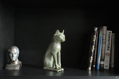 Statue du Chat Gayer-Anderson (Sculpture en bronze coulé à froid)