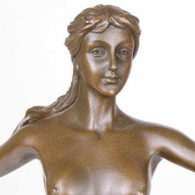 Statue Amazone en Bronze (Sculpture en Bronze Coulé à Chaud)