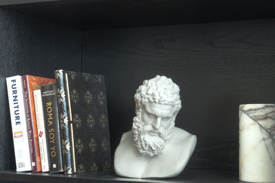 Buste d’Hercule – Héros Grec de la Force et de la Puissance – Sculpture en Marbre