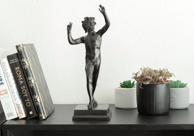 Statue Faune dansant de Pompéi (petite taille) - sculpture en bronze