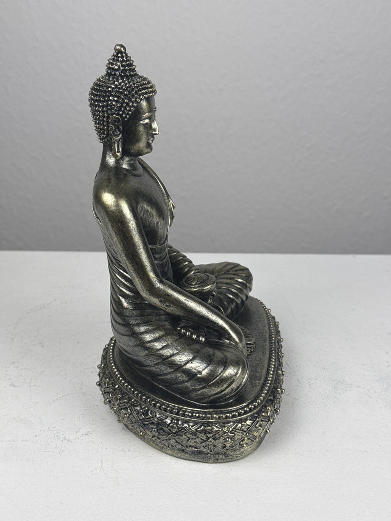 Statue de Bouddha Méditant (Finition bronze)