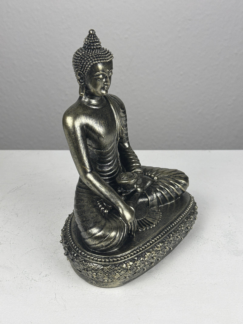 Statue de Bouddha Méditant (Finition bronze)