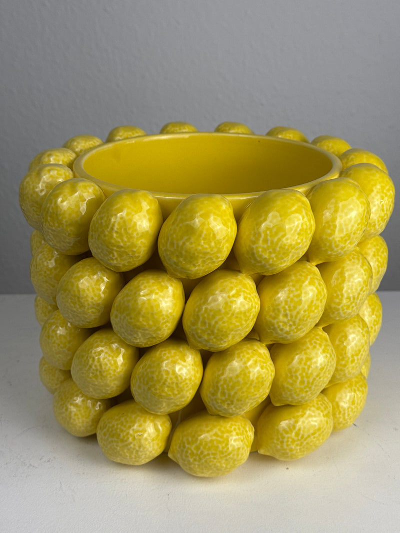 Vase Citron (Céramique Style Sicilien)
