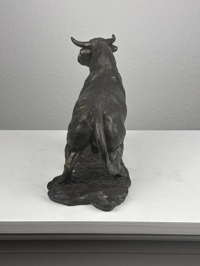 Statue de Taureau – Symbole de Force animale (Laiton noirci)